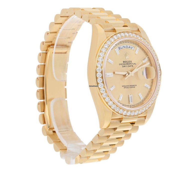 Rolex Day-date 40 Presidential 228348rbr-002 Yellow Gold Factory Diamond Dial Bezel