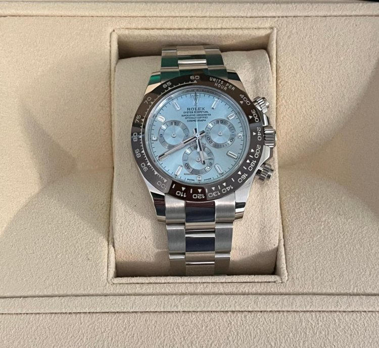 Rolex Daytona New Unworn Daytona Platinum Baguette Dial 116506