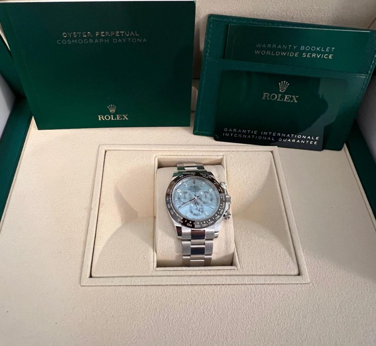 Rolex Daytona New Unworn Daytona Platinum Baguette Dial 116506