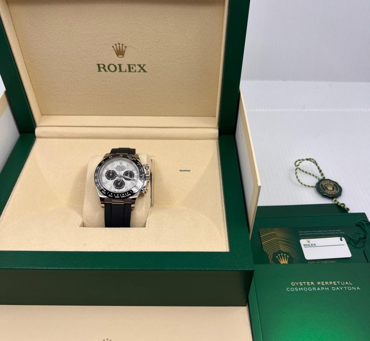 Rolex Daytona New Unworn Meteorite Dial White Gold Oysterflex Daytona