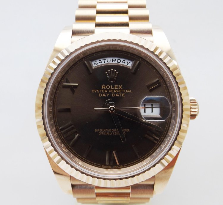 Rolex Day-date 40 Ref 228235 Chocolate Anno 2018 Full Set New - Unused