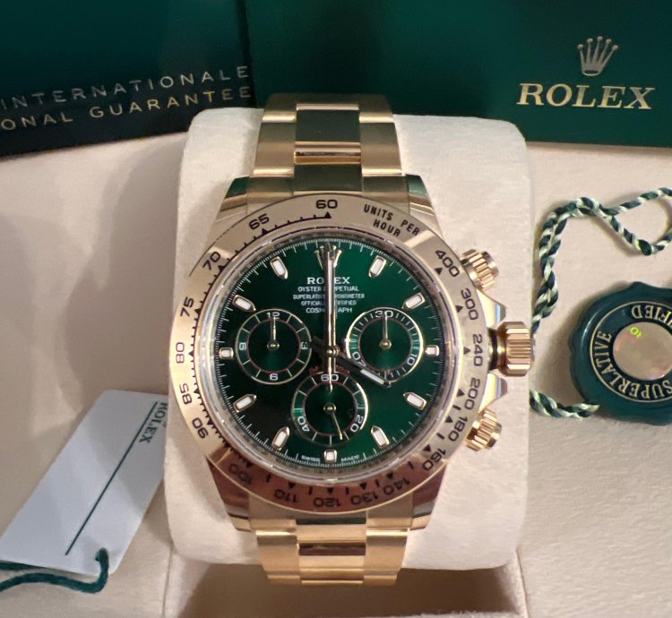Rolex Daytona New Unworn Sticker John Mayer Green Dial 116508