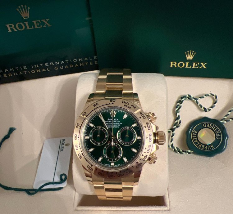 Rolex Daytona New Unworn Sticker John Mayer Green Dial 116508