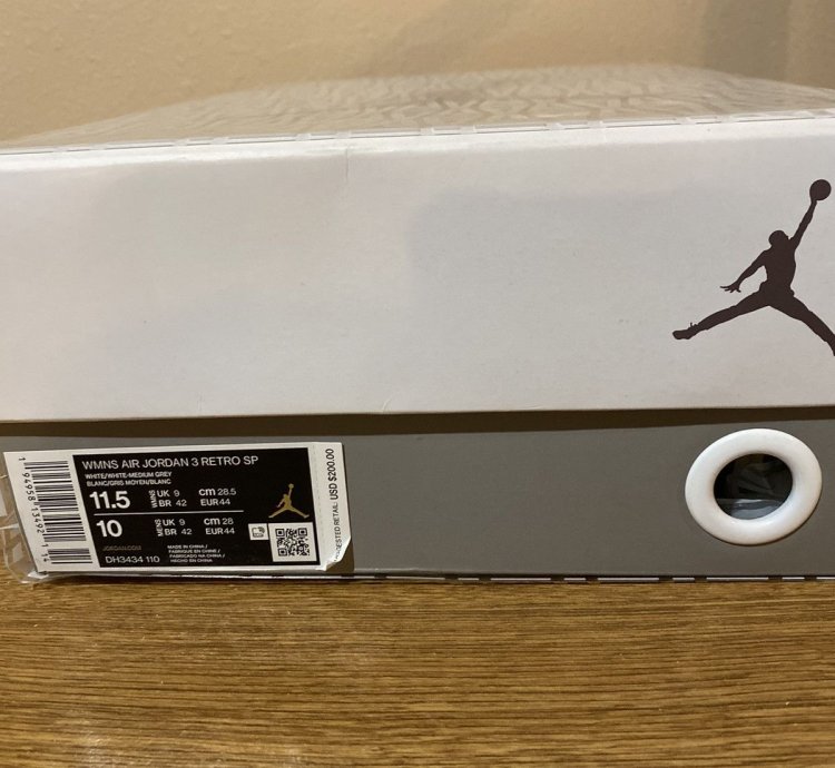 Jordan 3 Ma Maniere Size 10m 11 5w