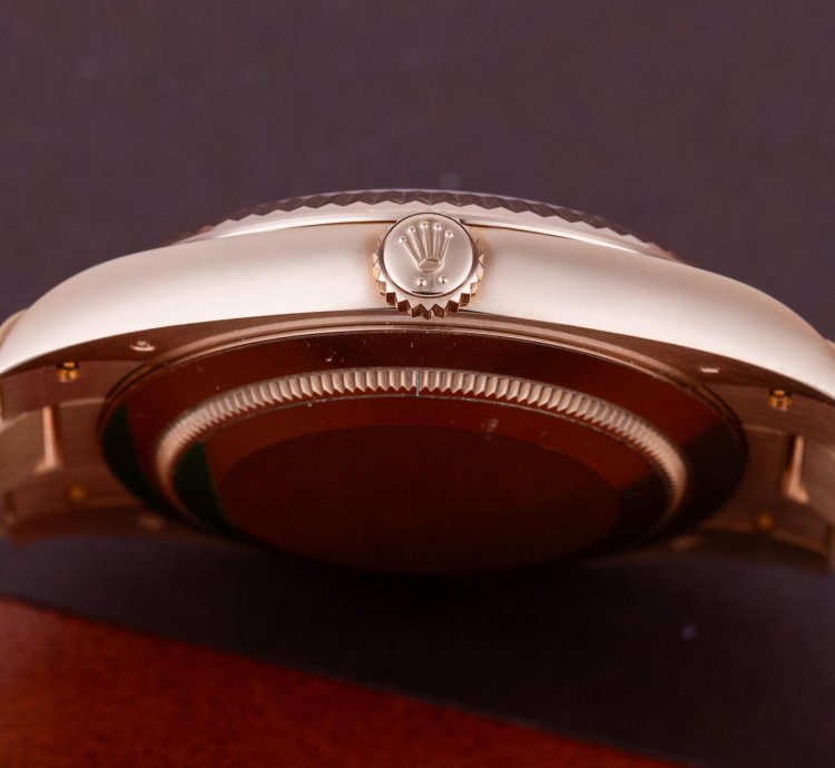 Rolex Day-date 40 Ref 228235 Chocolate Brown Motif Dial 18k Rose Gold 2019 Box And Papers