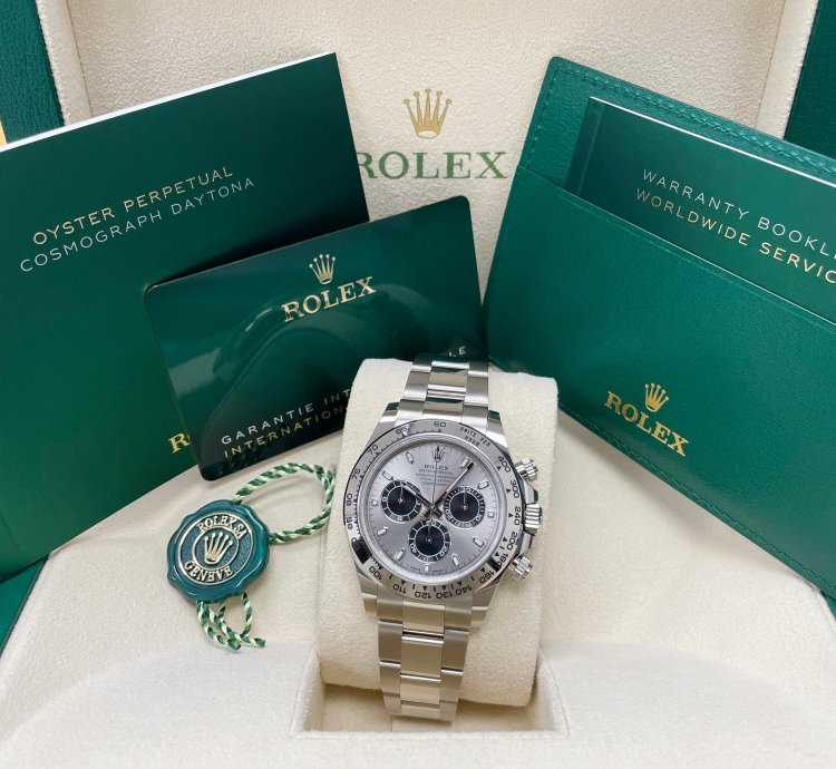Rolex Daytona New White Gold 116509 Cosmograph Daytona 40mm Silver Dial Oyster Bracelet