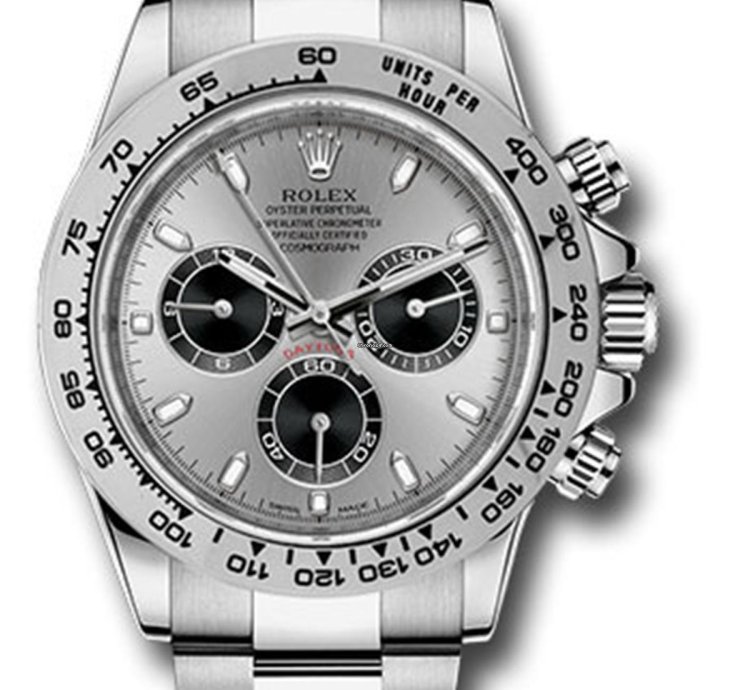 Rolex Daytona New White Gold 116509 Cosmograph Daytona 40mm Silver Dial Oyster Bracelet
