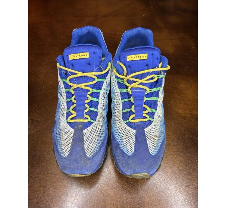 2012 Nike Livestrong Air Max 95 Dynamic Flywire Hyper Blue