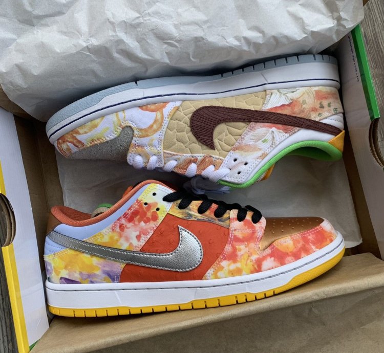 2021 Nike Sb Dunk Low Street Hawker Sz 9 5 Ds