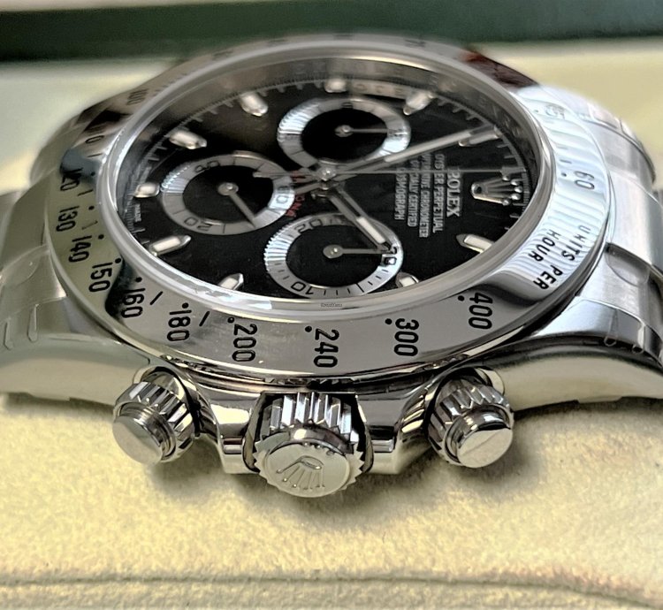 Rolex Daytona Nos 116520 All Factory Stickers Stainless Steel Black Dial