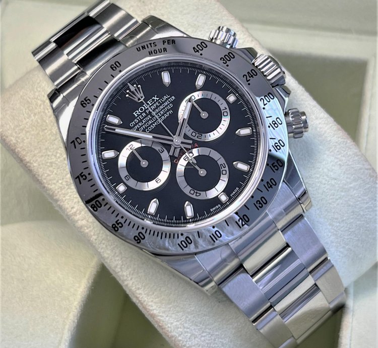 Rolex Daytona Nos 116520 All Factory Stickers Stainless Steel Black Dial