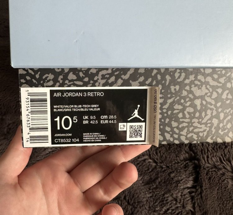 Jordan 3 Retro Unc