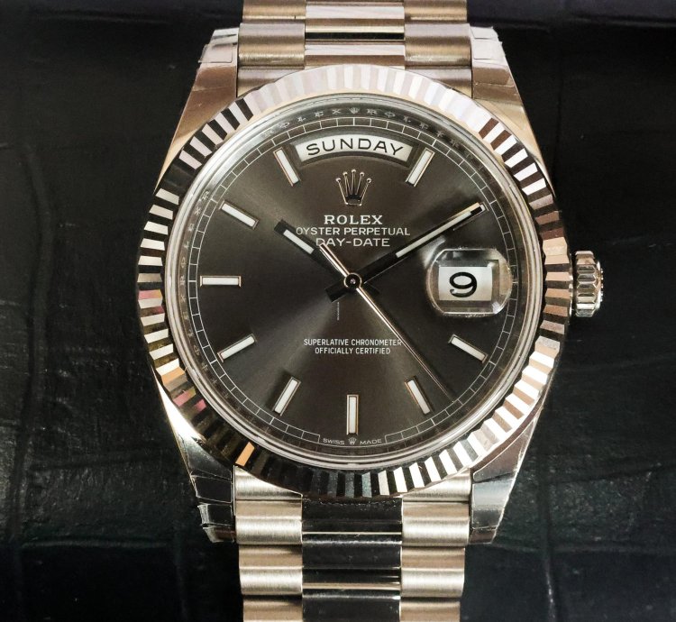 Rolex Day-date 40 Rhodium 228239 2022 Unworn 40mm 18k White Gold Full Set