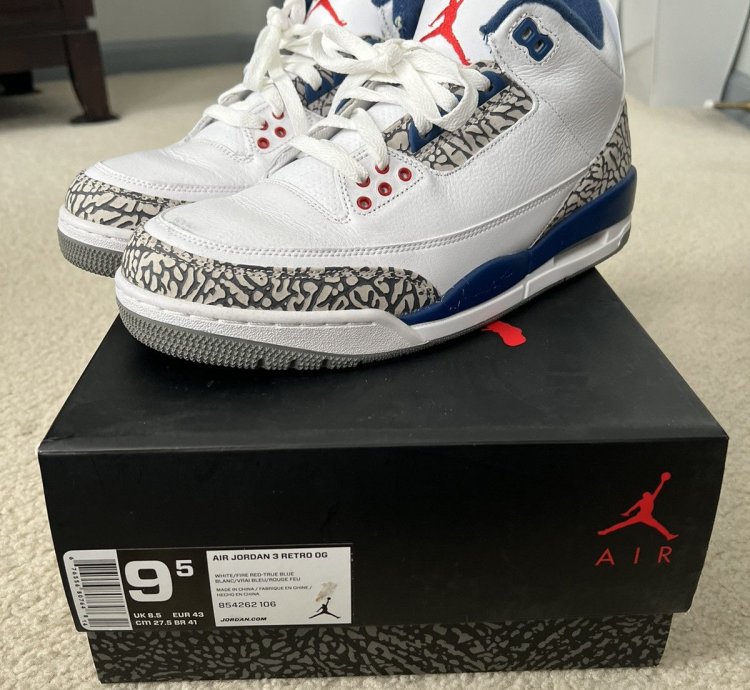 Jordan 3 True Blue
