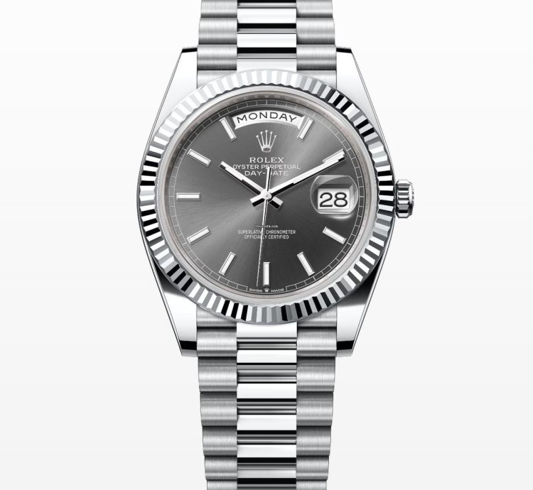 Rolex Day-date 40 Rhodium Index Dial Unworn