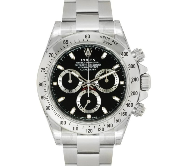 Rolex Daytona Nos Daytona Black Dial 116520
