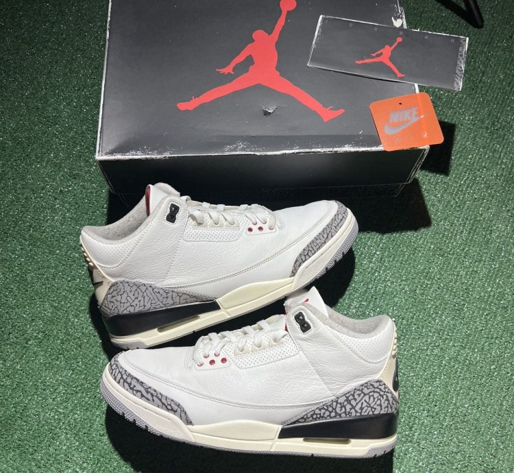 Jordan 3 White Cement Reimagined Size 11