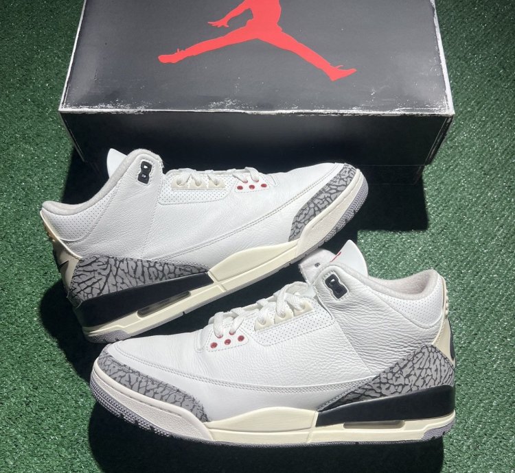 Jordan 3 White Cement Reimagined Size 12 5