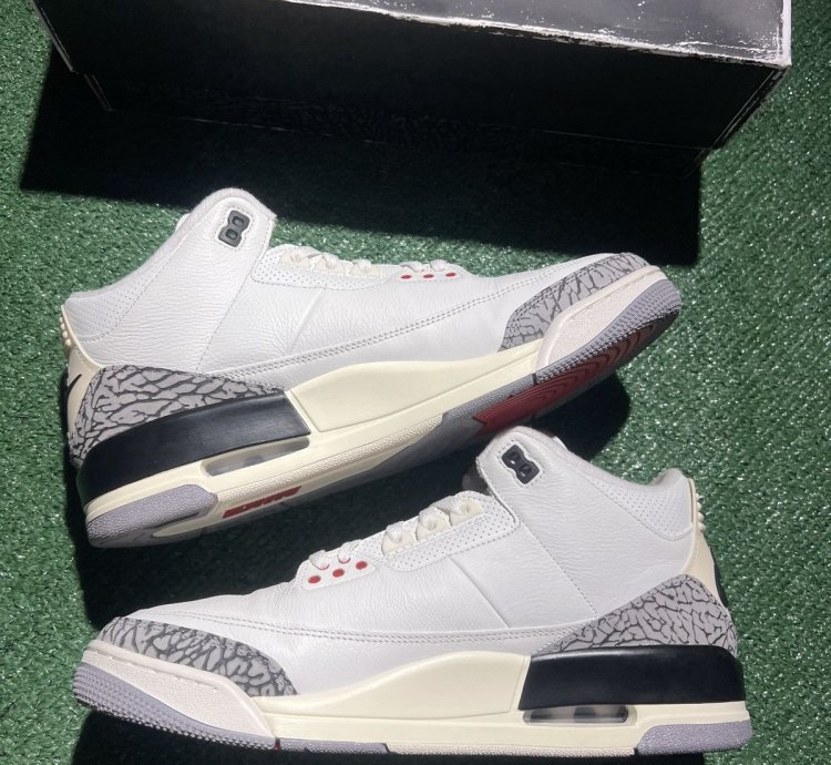 Jordan 3 White Cement Reimagined Size 12 5