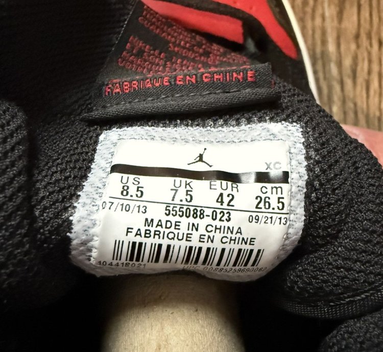 2013 Nike Air Jordan 1 Retro High Og Bred