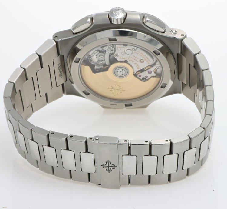 Patek Philippe Nautilus Ref 5990 1a-001 Steel Chrono Travel Time Full Set Year 2020