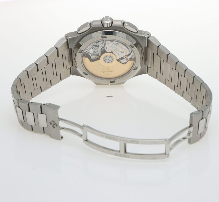 Patek Philippe Nautilus Ref 5990 1a-001 Steel Chrono Travel Time Full Set Year 2020