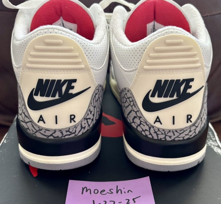 Jordan 3 White Cement Reimagined Size 9