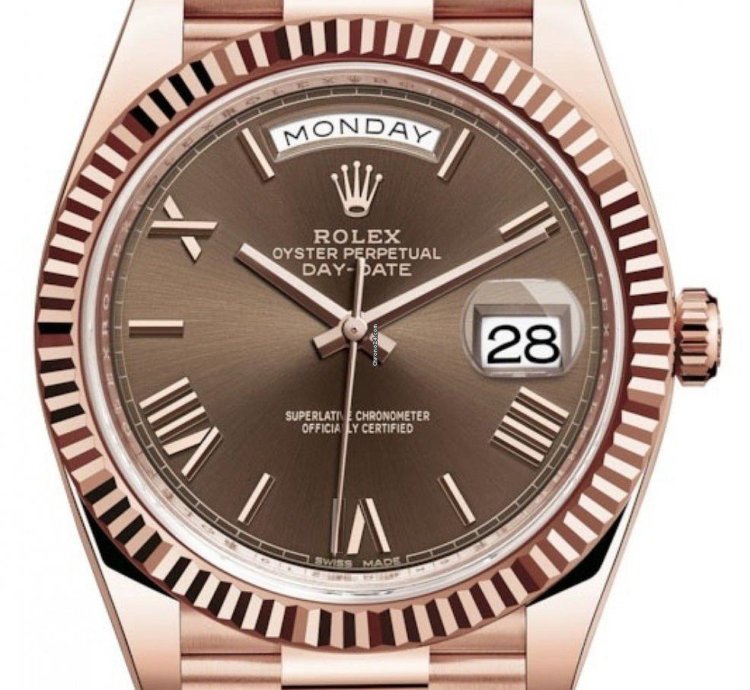 Rolex Day-date 40 Rose Gold Day-date 40 Chocolate Roman Dial 228235 Unworn 2024