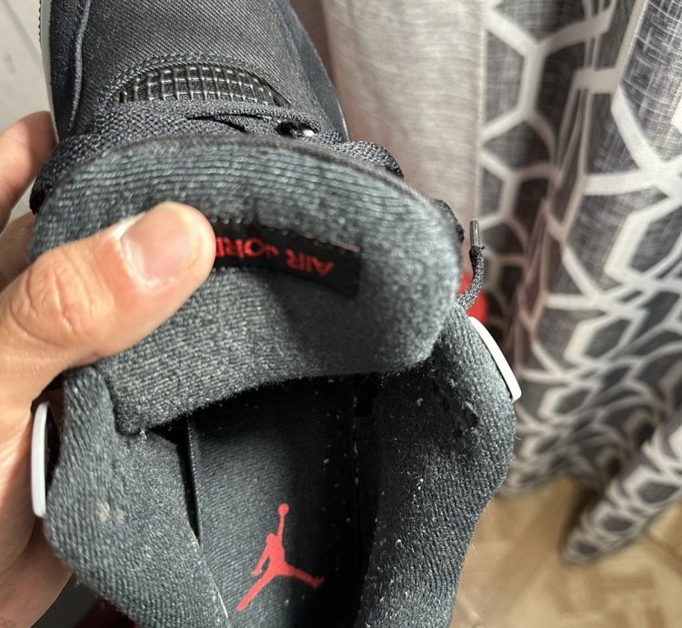 Jordan 4 Black Canvas