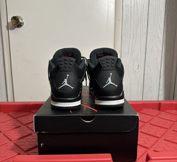 Jordan 4 Black Canvas