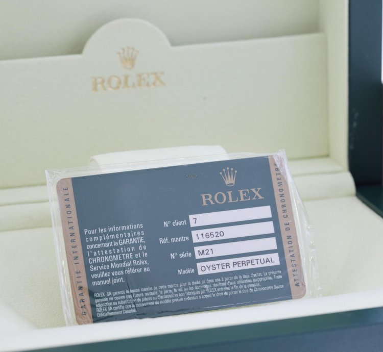 Rolex Daytona Nos New Old Stock Ref 116520 Seriale