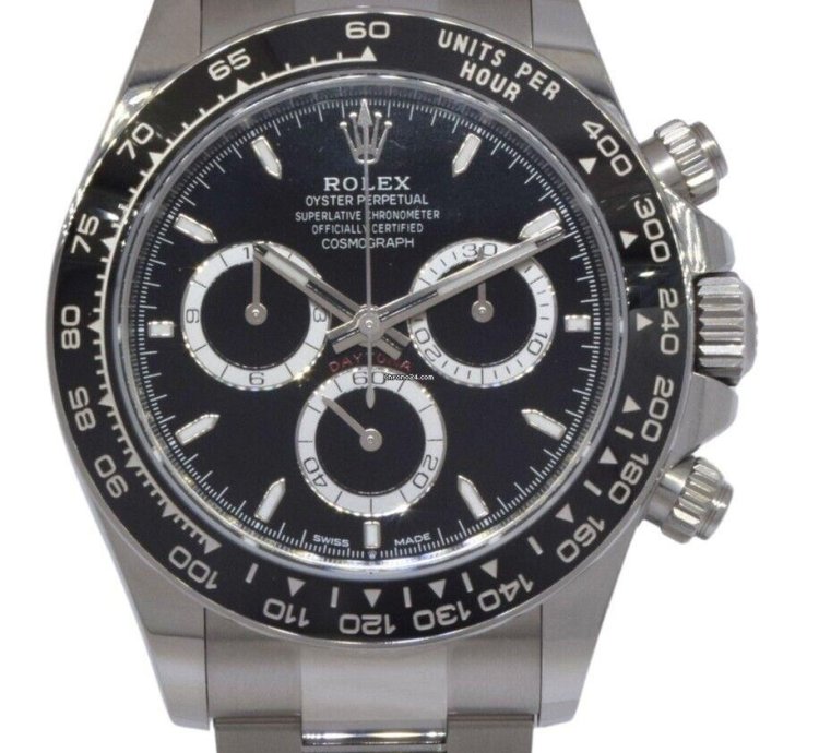 Rolex Daytona Nos Rolex Daytona Chronograph Steel Ceramic Black 40mm Watch 24 126500