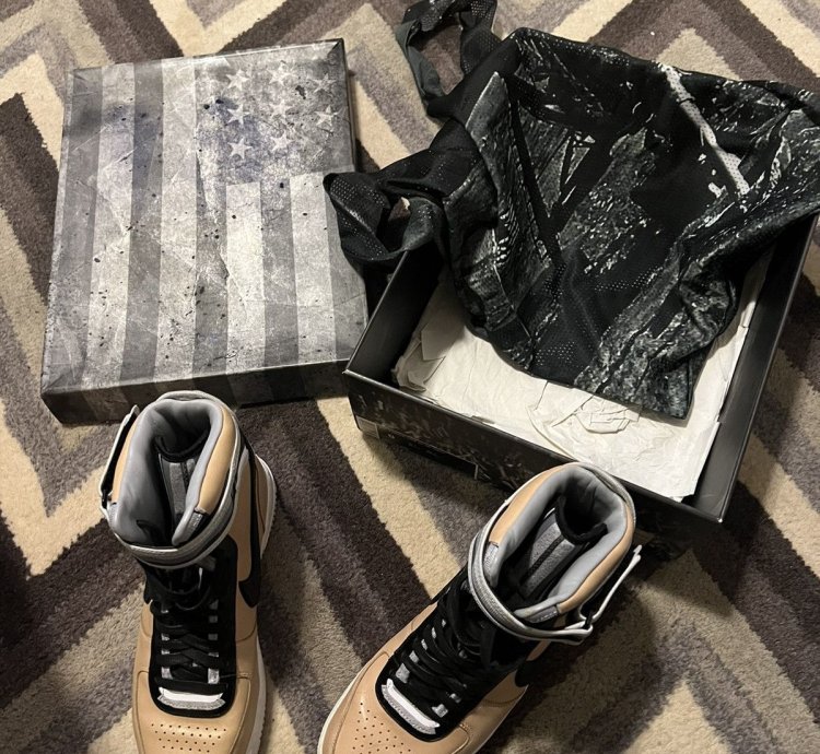 2014 Nike Air Force 1 High Riccardo Tisci Vachetta Shoes