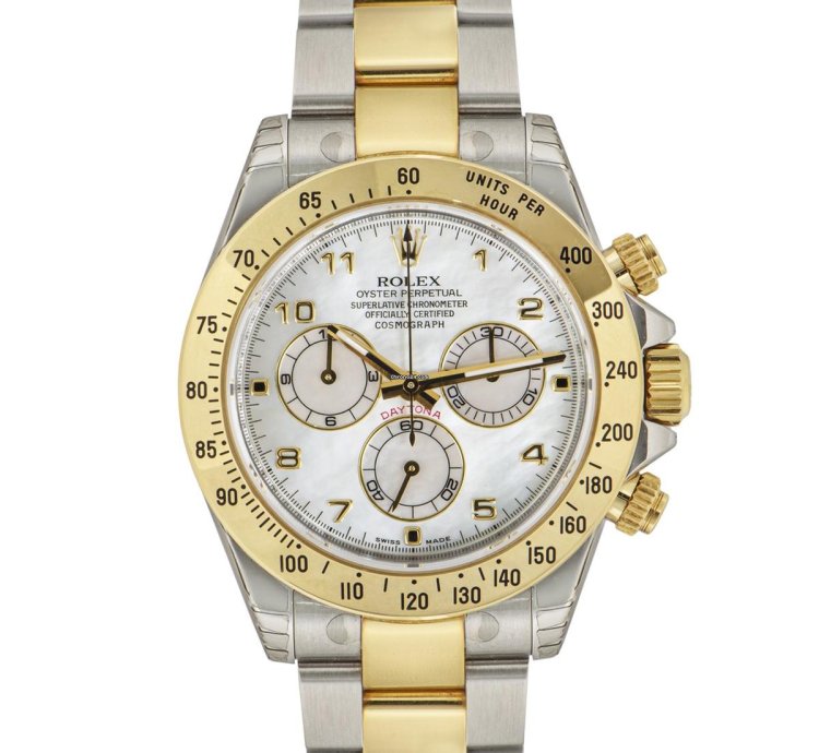Rolex Daytona Nos Stainless Steel Yellow Gold 116523