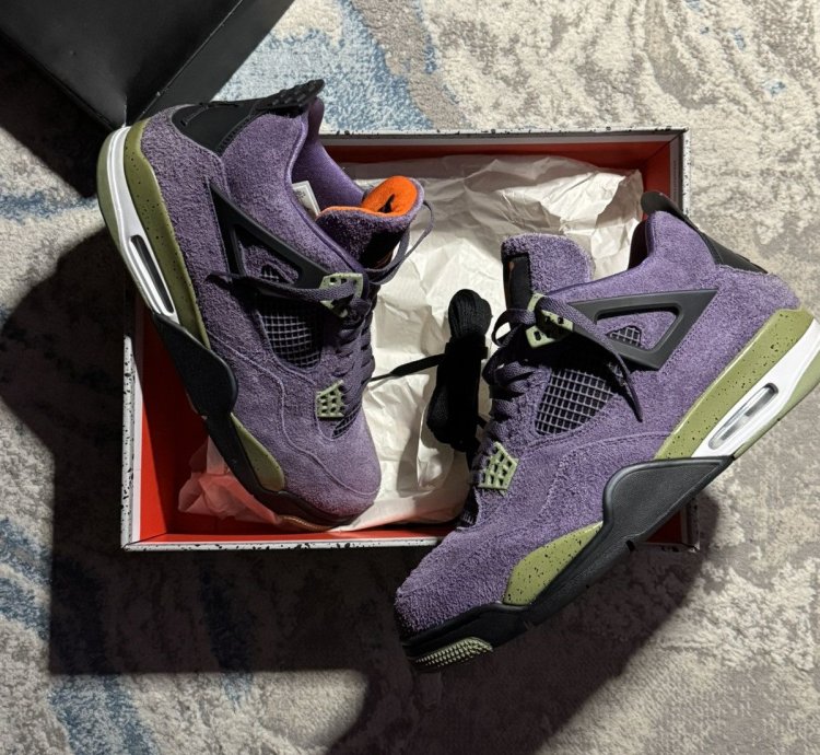 Jordan 4 Canyon Purple Size 13 5w 12m Og All Gently Used