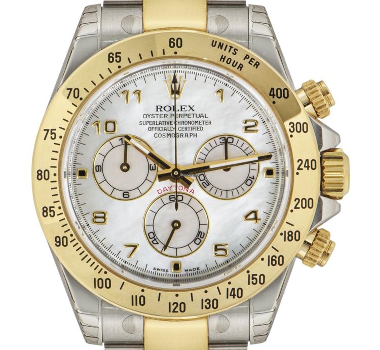 Rolex Daytona Nos Stainless Steel Yellow Gold 116523