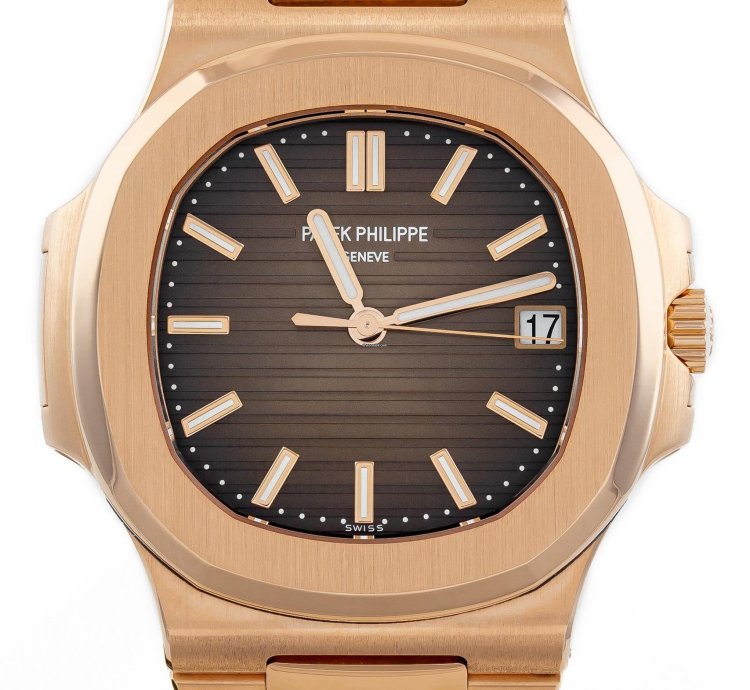 Patek Philippe Nautilus Rose Gold 18k Brown Dial Ref 5711 1r-001 Full Set