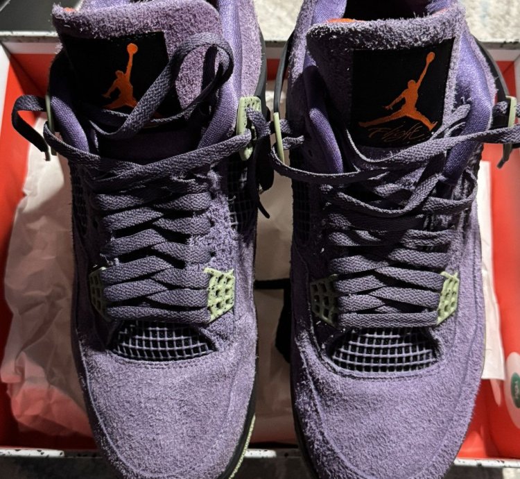 Jordan 4 Canyon Purple Size 13 5w 12m Og All Gently Used