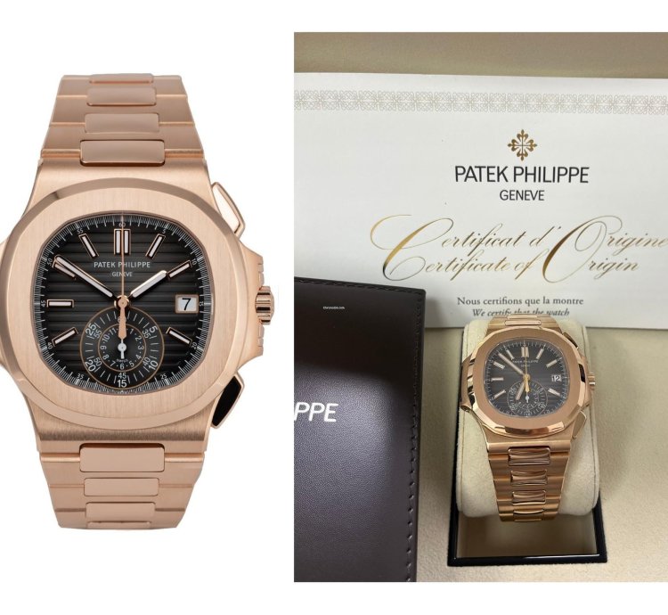 Patek Philippe Nautilus Rose Gold 40 5mm Black Gradient Dial 5980 1r-001