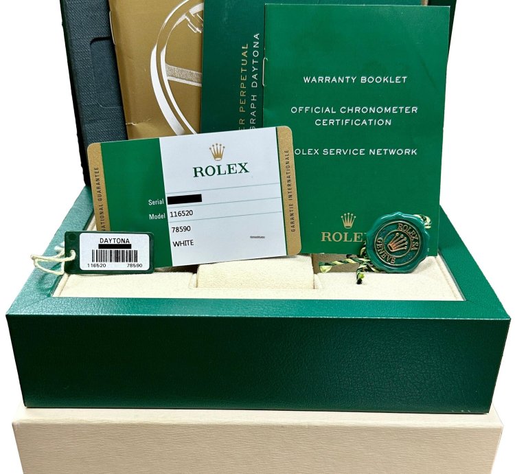 Rolex Daytona Nos Stickered Rolex Daytona Cosmograph Chromalight Random Serial 40mm 116520 Box