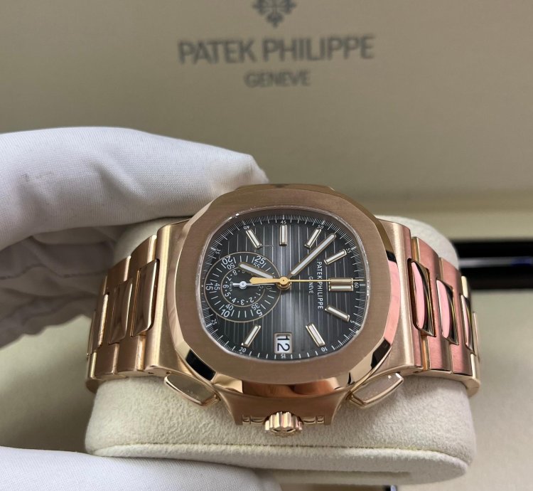 Patek Philippe Nautilus Rose Gold 40 5mm Black Gradient Dial 5980 1r-001