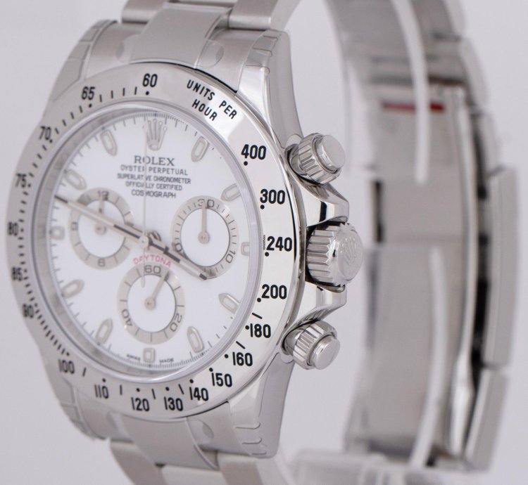 Rolex Daytona Nos Stickered Rolex Daytona Cosmograph Chromalight Random Serial 40mm 116520 Box
