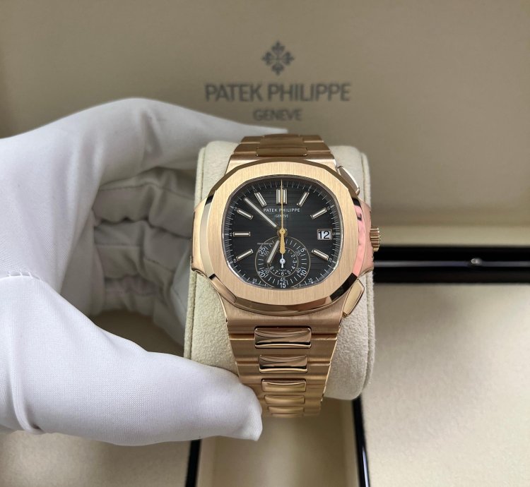 Patek Philippe Nautilus Rose Gold 40 5mm Black Gradient Dial 5980 1r-001