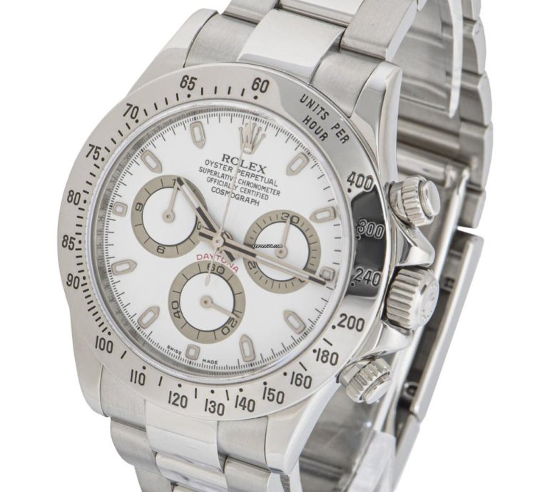 Rolex Daytona Nos White Dial 116520