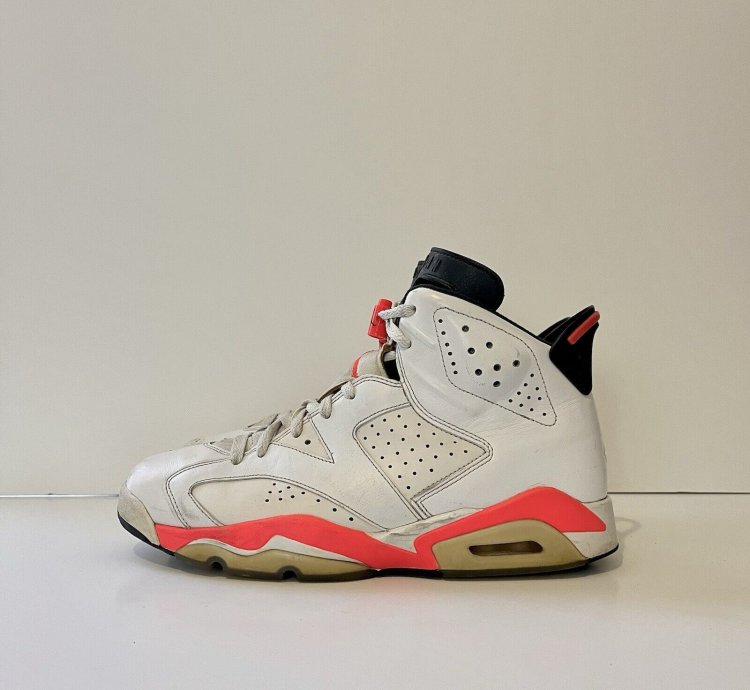 2014 Nike Air Jordan 6 Vi Retro 384664-123 White Infrared 10