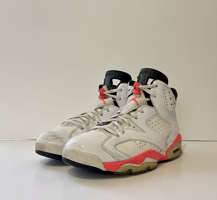 2014 Nike Air Jordan 6 Vi Retro 384664-123 White Infrared 10