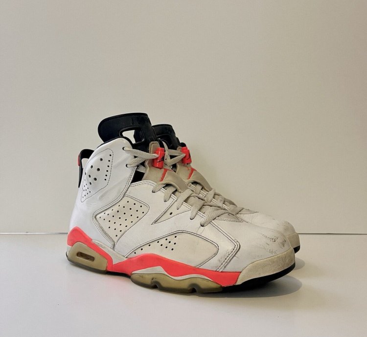 2014 Nike Air Jordan 6 Vi Retro 384664-123 White Infrared 10