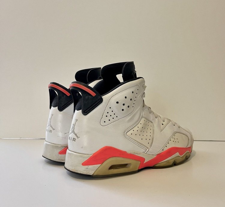 2014 Nike Air Jordan 6 Vi Retro 384664-123 White Infrared 10