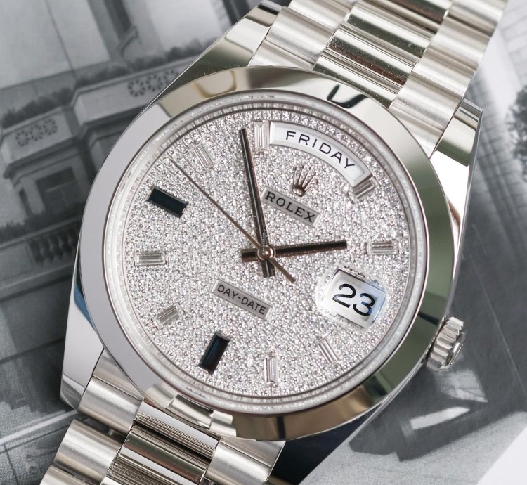 Rolex Day-date 40 Sapphire Pave Dial