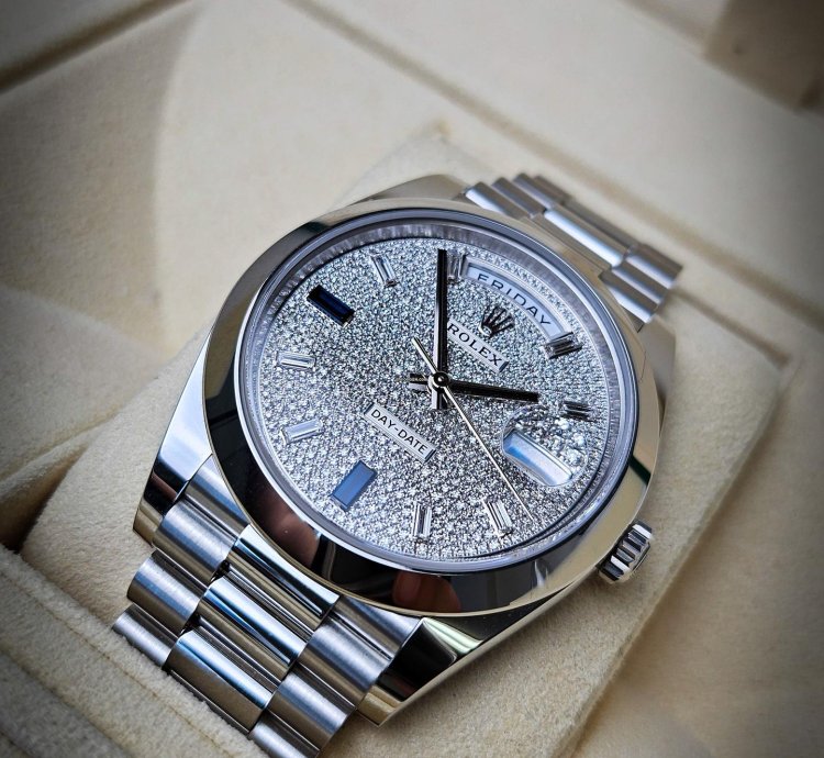 Rolex Day-date 40 Sapphire Pave Dial